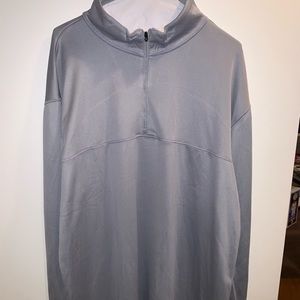 grey quarter zip